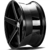 20x8.5 AXE 1AV ZX9 Gloss Black Milled Accents 5x4.5/114.3 40mm (Custom)