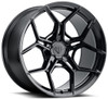 20x10 Blaque Diamond BD-F25 Gloss Black (Flow Forged) 5x4.5/114.3 42mm