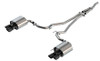 Borla 19-20 Ford Mustang Ecoboost 2.3L 2.25in S-type Exhaust w/ Valves - Black Chrome Tips 140827BC