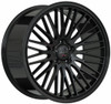 24X10 Gianelle Aria Gloss Black (Flow Formed) (Deep Concave) 5x130 10mm