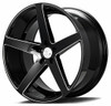AXE Wheels 20x8.5 AXE 1AV ZX9 Gloss Black Milled Accents 5x115 40mm (Custom) 