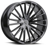 Blaque Diamond Wheels 22x9 Blaque Diamond BD-715 Gloss Black 5x112 15mm 