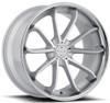 Blaque Diamond Wheels 20x10 Blaque Diamond BD-23 Gloss Silver w/ Chrome Stainless Steel Lip 5x120 20mm 