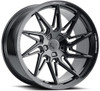 Blaque Diamond Wheels 20x11 Blaque Diamond BD-F20 Gloss Black (Flow Forged) (True Directional) (Right) 5x120 40mm 