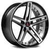 AXE Wheels 20x10 AXE EX20 Gloss Black Machined Face and Polished Barrel 5x115 42mm (Custom) 