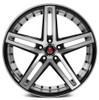 AXE Wheels 20x10 AXE EX20 Gloss Black Machined Face and Polished Barrel 5x115 42mm (Custom) 