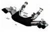 Borla Exhaust Borla 2020 Chevrolet Corvette C8 6.2L S-Type Exhaust System Dual Round Rolled A/C Black Chrome Tips 140838BC 