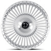 Dolce Luxury Wheels 22x10.5 Dolce Luxury Trento Gloss Silver Brushed 5x112 5x115 25mm 
