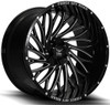 Force Off-Road Wheels 22x10 Force Off-Road F50 Gloss Black Milled 5x5/127 5x5.5/139.7 -12mm 