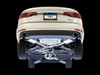 AWE Tuning 17-18 Audi B9 A4 Touring Edition Exhaust Dual Outlet - Chrome Silver Tips (Includes DP) 3015-32078
