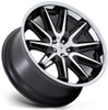 Asanti Wheels 22X9 Asanti AB047 Gloss Black machined w/ Stainless Steel Lip 5x112 27mm 