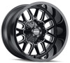 Mayhem Wheels 18x9 Mayhem Cogent 8107B Gloss Black w/ Milled Spokes 8x170 0mm 