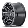 Mayhem Wheels 20x10 Mayhem Decoy 8108BM Gloss Black w/ Milled Spokes 8x170 8x6.5/165 -19mm 