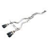 AWE Tuning 15-20 BMW F8X M3/M4 Non-Resonated Track Edition Exhaust - Chrome Silver Tips (90mm) 3020-42050