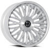 Dolce Luxury Wheels 24x10 Dolce Luxury Lusso Gloss Silver Brushed w/ Stainless Lip 6x135 6x5.5/139.7 35mm 