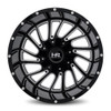 Hardrock Off-Road Wheels 20x9  Hardrock Off-Road H708 Overdrive Gloss Black Milled  8x6.5/165 0mm 