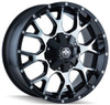 Mayhem Wheels 18x9 Mayhem Warrior 8015B Gloss Black w/ Machined Face 8x170 18mm 