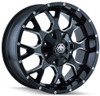 Mayhem Wheels 17x9 Mayhem Warrior 8015M Gloss Black w/ Milled Spokes 8x6.5/165 18mm 