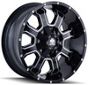 Mayhem Wheels 20x9 Mayhem Fierce 8103M Gloss Black w/ Milled Spokes 8x6.5/165 8x170  0mm 