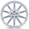 TSW Wheels 19X8.5 TSW TW004 Canard Gloss Silver Machined (Flow Formed) 5x100 38mm 