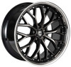 Curva Concepts Wheels 20x8.5 Curva Concepts CFF76 Gloss Black Machined w/ Dark Tint & Stainless Lip (Flow Forged) 5x112 30mm 