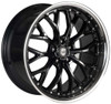 Curva Concepts Wheels 20x9 Curva Concepts CFF76 Gloss Black w/ Stainless Lip (Flow Forged) (CUSTOM) 
