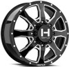 Hostile Wheels 20x8.25 Hostile H402 Kodiak Dually Front Blade Cut 8X200 123MM 142.2  C.B. 