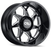 Cali Off-Road Wheels 20x10 Cali Off-Road Sevenfold 9111BM Gloss Black w/ Milled Spokes 6x5.5/139.7 -25mm 