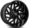 Hardrock Off-Road Wheels 20x12 Hardrock Off-Road H707 Destroyer Gloss Black (* May Require Trimming) 5x5/127 5x5.5/139.7 -51mm 