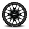 Hardrock Off-Road Wheels 20x12 Hardrock Off-Road H709 Commander Gloss Black Milled (* May Require Trimming) 8x6.5/165 -51mm 