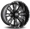 Hardrock Off-Road Wheels 20x9 Hardrock Off-Road H503 Spine Xposed Gloss Black Milled 6x135 0mm 