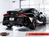 AWE 20-22 Toyota Supra A90 Resonated Touring Edition Exhaust - 5in Diamond Black Tips 3015-33132