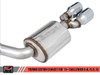 AWE Tuning 15-21 Dodge Challenger 6.4L/6.2L SC Resonated Touring Edition Exhaust - Quad Black Tips 3015-43146