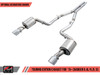 AWE Tuning 15-21 Dodge Charger 6.4L/6.2L Non-Resonated Touring Edition Exhaust - Diamond Blk Tips 3020-33070