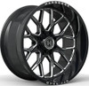 Hardcore Off-Road Wheels 24x12 Hardcore Off-Road HC104 Gloss Black Milled (* May Require Trimming) 8x180 -44mm 