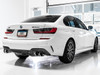 AWE Tuning 19-22 BMW M340i (G20) Non-Resonated Touring Edition Exhaust - Quad Chrome Silver Tips 3015-42148