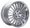 XIX Wheels 20x8.5 XIX X59 Silver Brushed Face w/ Stainless Steel Chrome Lip 5x112 20mm 