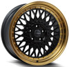 Versus Wheels  17X8 Versus VS08 Matte Black w/ Matte Bronze Lip 5x4.5/114.3 35mm 