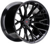 Ferrada Wheels 22x9 Ferrada Forge-8 FR9 Obsidian Black (Rotary Forged) 5x112 30mm 