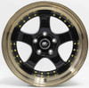 MST Wheels 18x9.5 MST MT07 Gloss Black w/ Bronze Machined Lip 5x4.5/114.3 20mm 