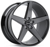 Inovit Wheels 20x8.5 Inovit Rotor Satin Black Machined & Ball Cut Milled w/ Dark Tint  5x112 5x4.5/114.3 35mm 
