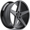 Inovit Wheels 20x8.5 Inovit Rotor Satin Black Machined & Ball Cut Milled w/ Dark Tint  5x112 35mm 
