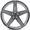 Inovit Wheels 22x9 Inovit Rotor Satin Black Machined & Ball Cut Milled w/ Dark Tint 5x115 15mm 