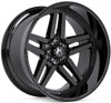 Hartes Metal Wheels 20x12 Hartes Metal Off-Road Savage Gloss Black (* May Require Trimming)  5x150 -44mm 