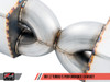 AWE Tuning Porsche 991.2 Turbo Performance Exhaust and High-Flow Cat Sections - Silver Quad Tips 3015-42084