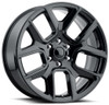 Factory Reproductions Replica Wheels (Clearance - No Returns) 24x10 Dodge Ram 1500 Replica Wheel Gloss Black FR76 (5 Lug) (While Supplies Last) 5x5.5/139.7 25mm 