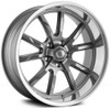Ridler Wheels 17x7 Ridler 650 Grey w/ Polished Lip 5x5/127 0mm 