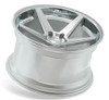 Ferrada Wheels 19x10.5 Ferrada FR3 Machine Silver  w/ Chrome Lip 5x120 38mm 