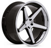Ferrada Wheels 22x10.5 Ferrada FR3 Machine Black w/ Chrome Lip 5x5/127 35mm* 