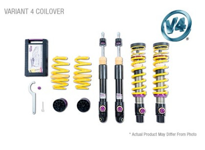 KW Coilover Kit V4 Porsche 911 (992) Carrera 2/2S Coupe w/o or w/ original lift system w/ PASM 3A771084 KW Coilover Kit V4 Porsche 911 (992) Carrera 2/2S Coupe w/o or w/ original lift system w/ PASM 3A771084